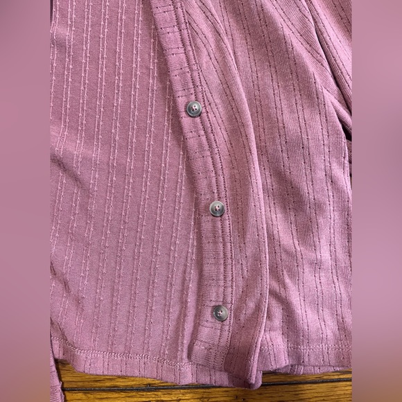 Mauve Cropped Cardigan - Picture 2 of 3